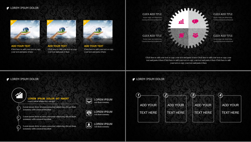 大气黑色现代商务2017年终总结汇报