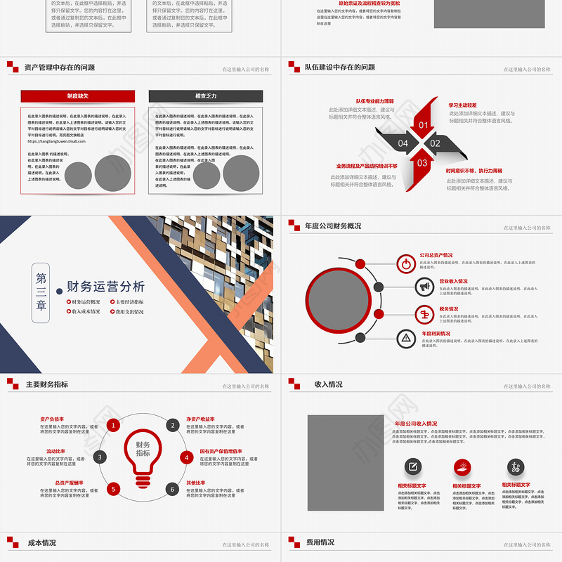 2022财务部年终工作总结PPT大气时尚财务部处总监经理财务报告工作总结课件模板