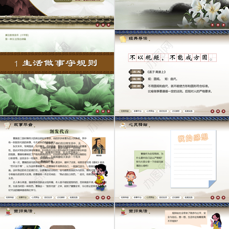 小学生廉洁教育读本ppt课件