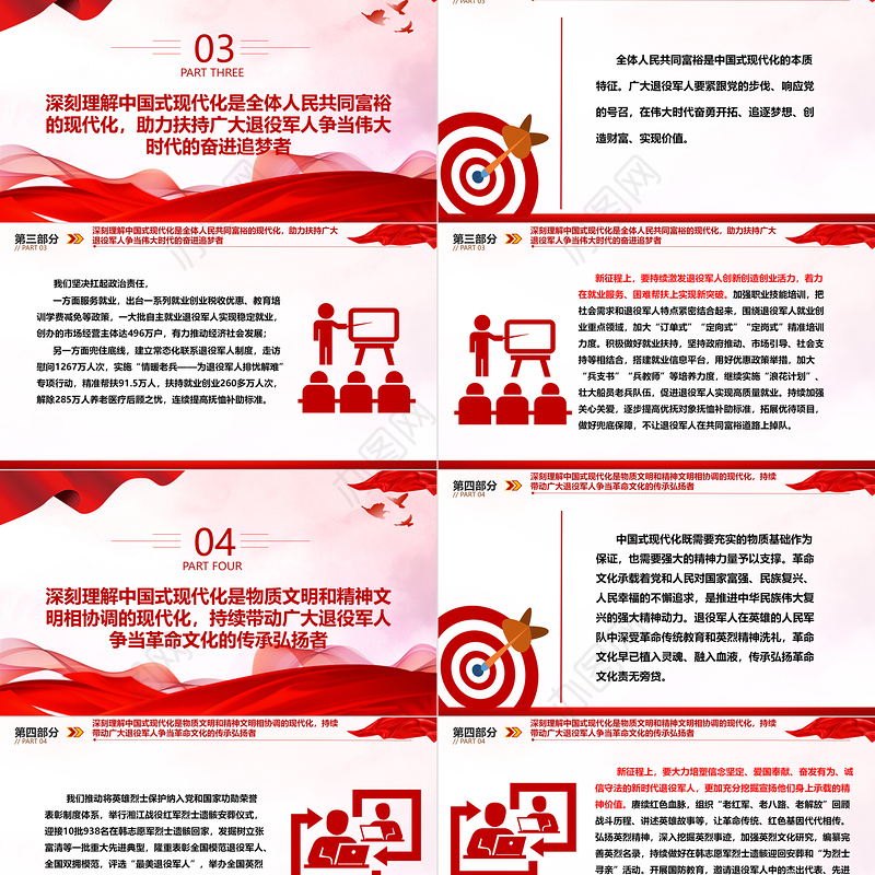 做好高质量退役军人工作 助力中国式现代化建设腾飞ppt大气精美中国式现代化微党课课件