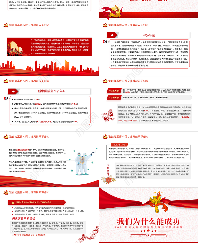 我们为什么能成功PPT中国共产党是历史使命的真正承担者坚持共产党的坚强领导党课下载