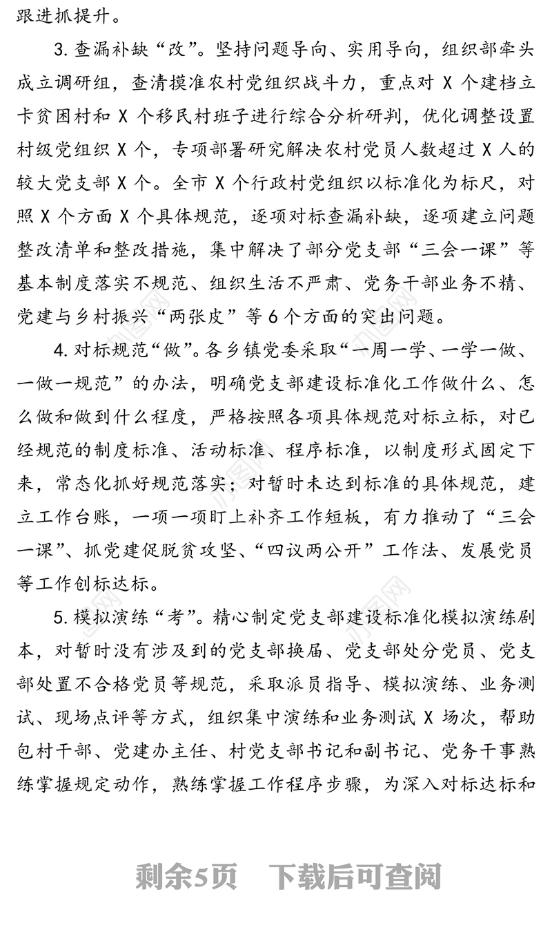 党支部标准化规范化建设工作总结