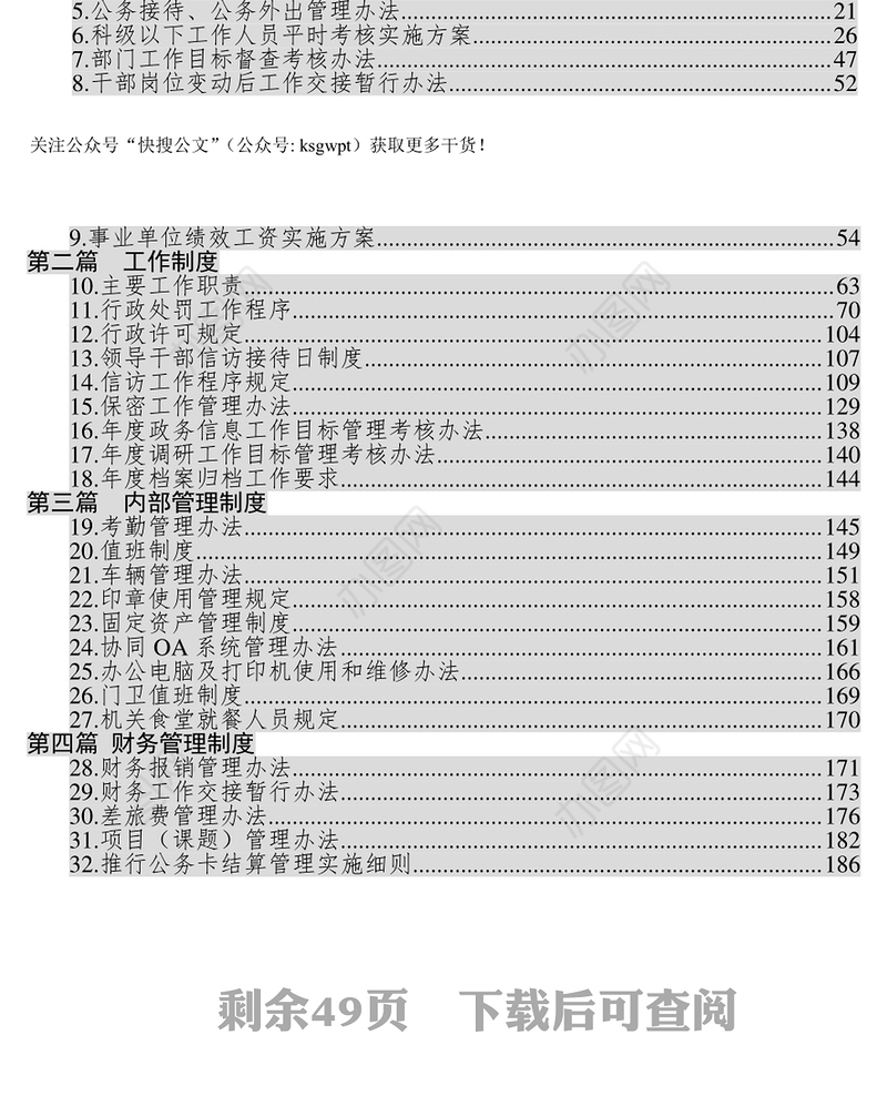 材料汇编各类规章制度汇编32项