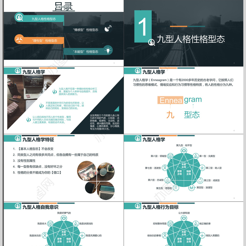九型人格培训PPT模板