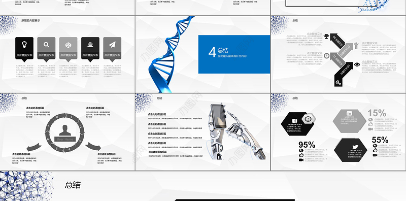 人工智能科技PPT模板