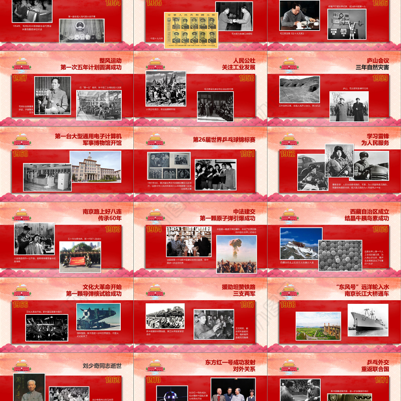 2019红色中国梦PPT模板