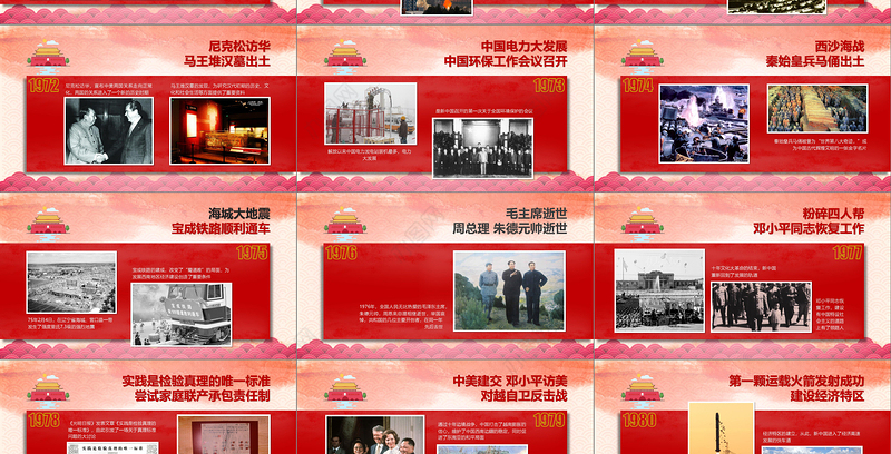 2019红色中国梦PPT模板