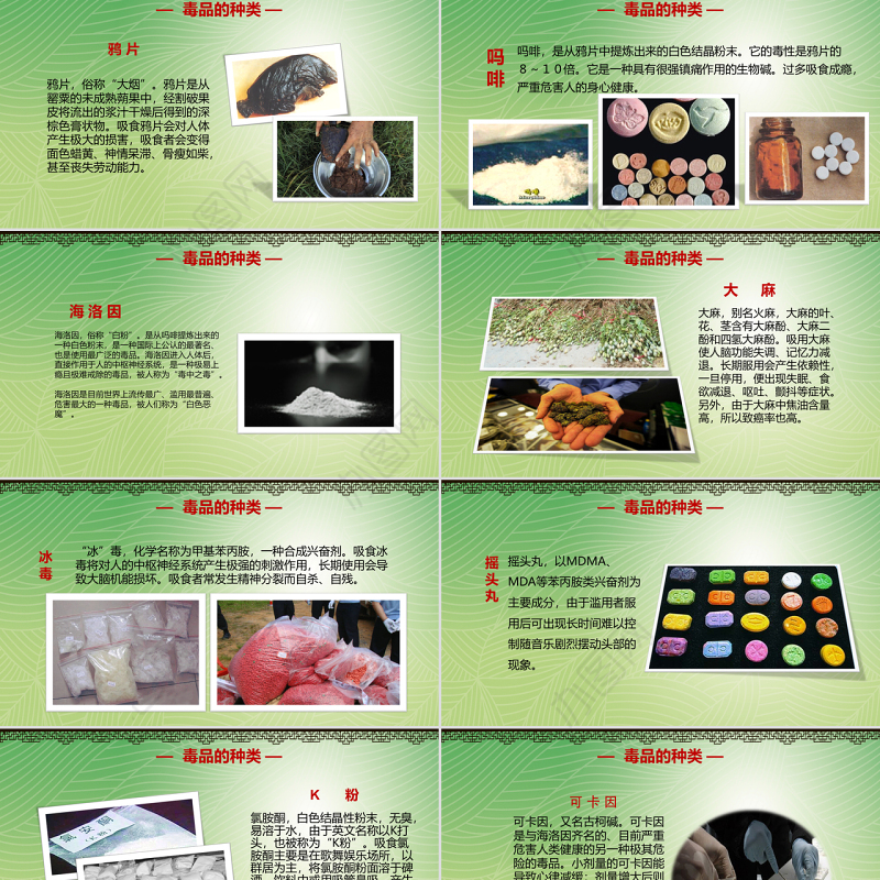 国际禁毒日远离毒品珍爱生命拒绝诱惑禁毒日PPT模板