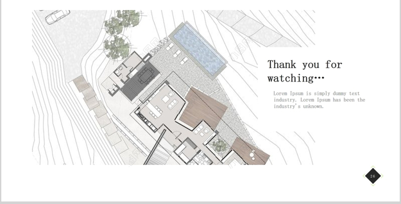 北欧时尚简约建筑方案汇报PPT动态模板