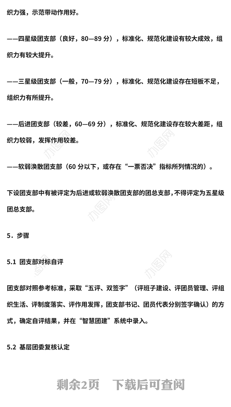 2022团总支部对标定级工作指引PPT指导推动团支部加强建设规范运行团建模板(讲稿)