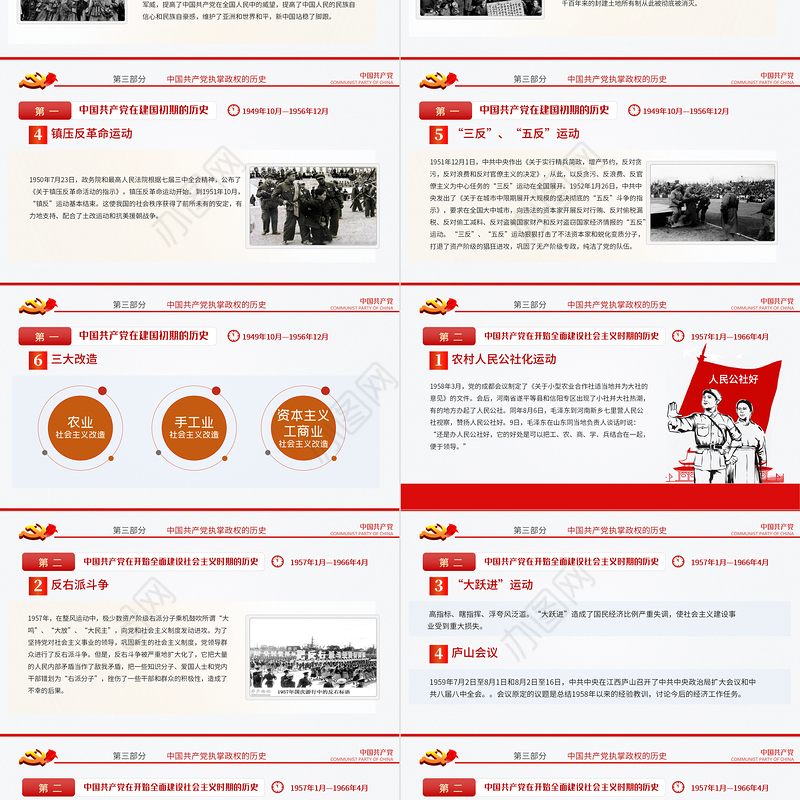 2021从开天辟地到百年风华庆祝建党100周年专题党课PPT模板