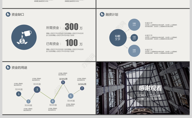 2017欧美风商业计划书商务通用ppt