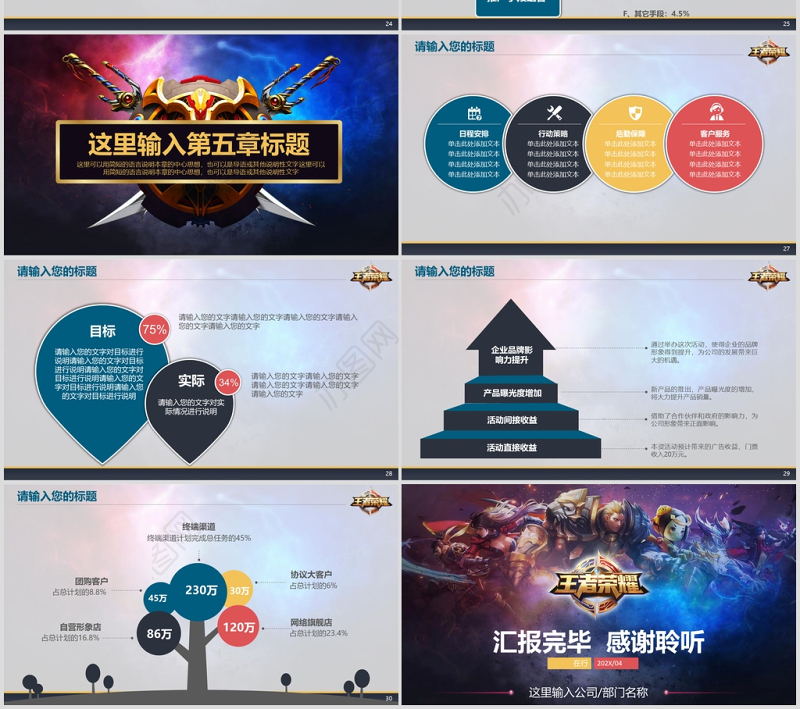 王者荣耀PPT模板