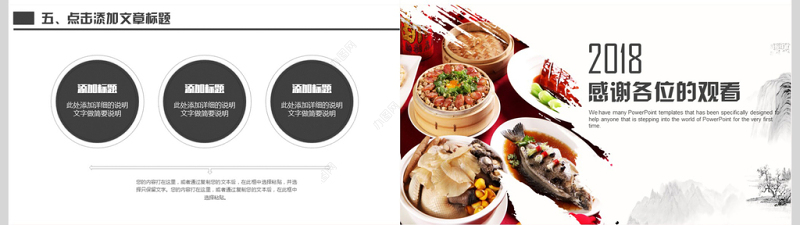 美食餐饮酒店策划PPT模板