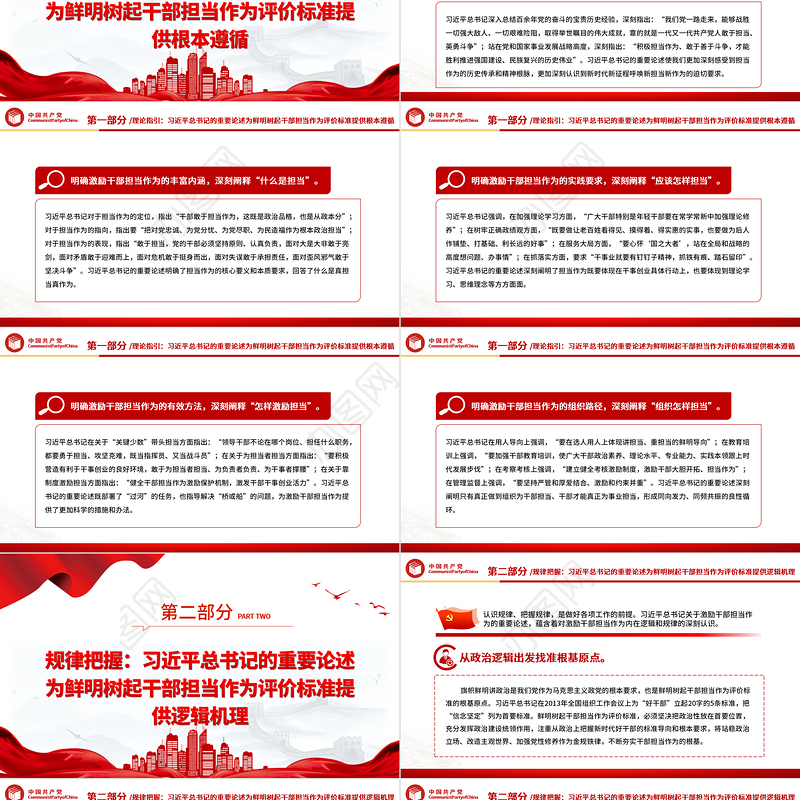 担当作为是领导干部的“标配”ppt党建风学习关于激励干部担当作为的重要论述微党课