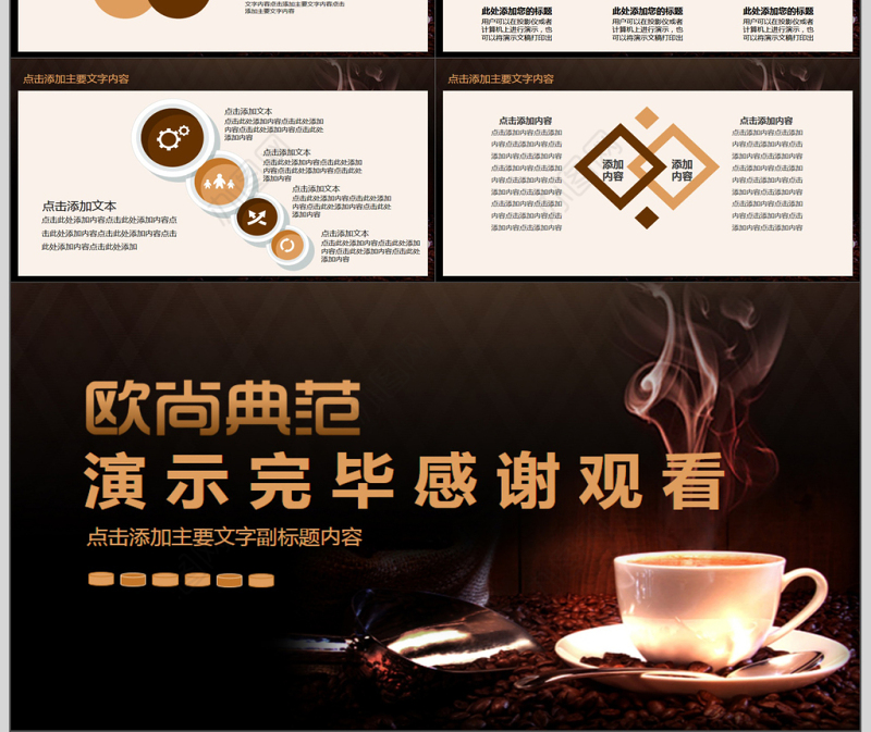 咖啡餐饮营销宣传动态PPT