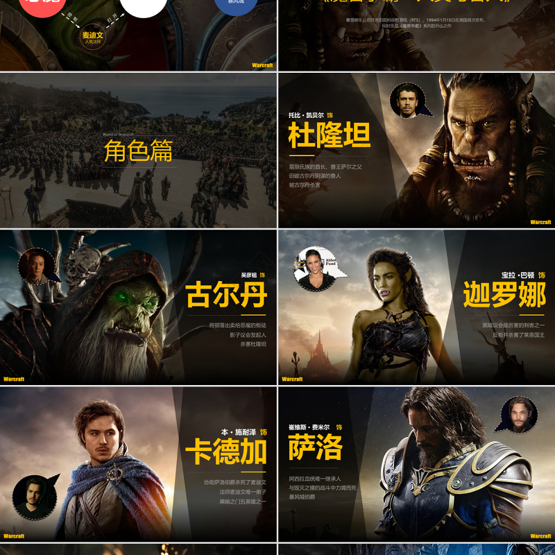 电影《魔兽世界》介绍PPT作品