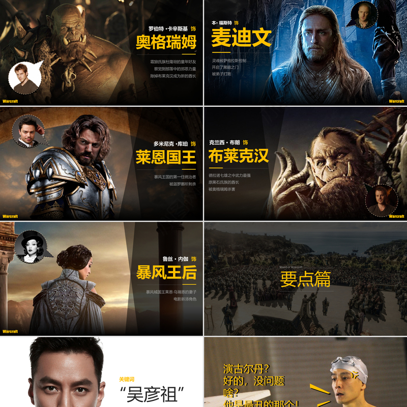 电影《魔兽世界》介绍PPT作品