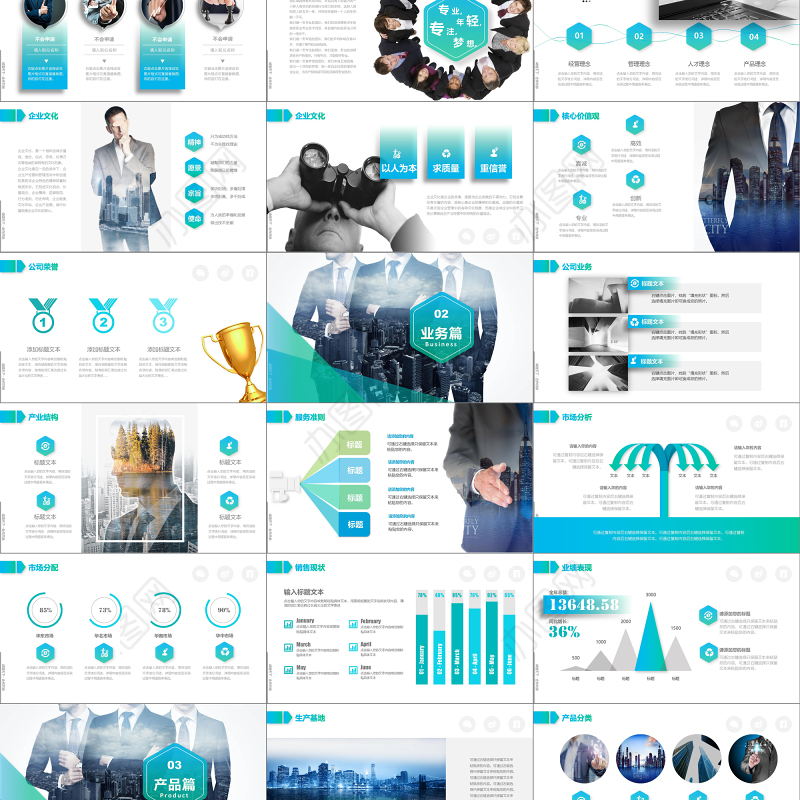 高端商务大气公司介绍公司简介企业宣传品牌宣传PPT