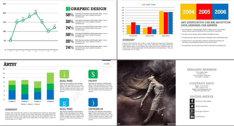 时尚潮流的时装发布PPT模板
