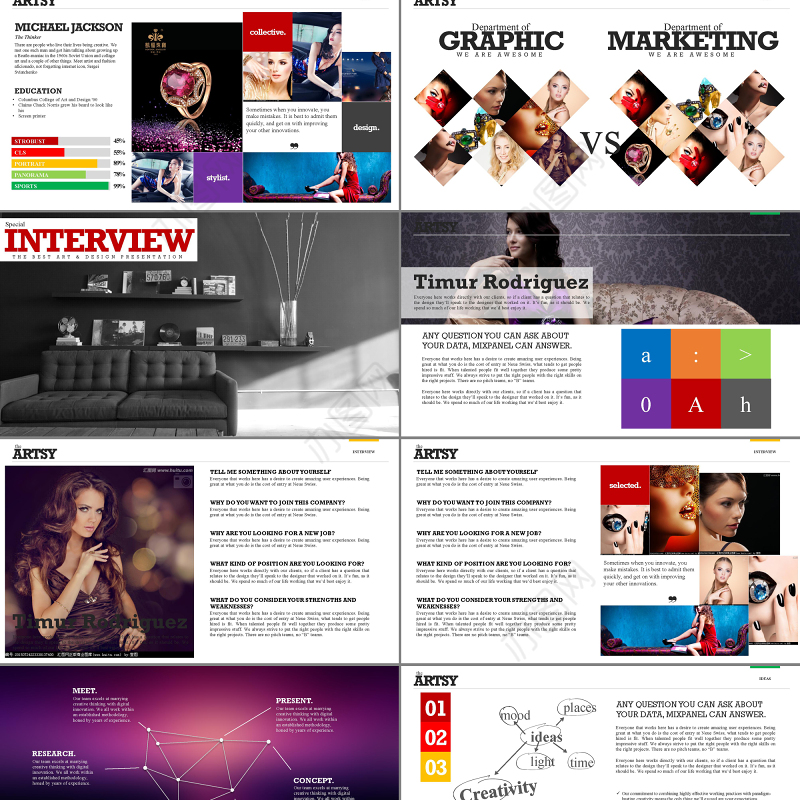 时尚潮流的时装发布PPT模板