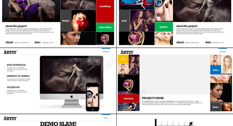 时尚潮流的时装发布PPT模板