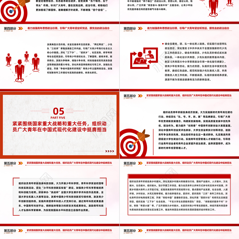 2023思想旗帜引领航向青春强国挺膺担当PPT大气精美引领广大团员青年在强国建设民族复兴伟业中挺膺担当团课