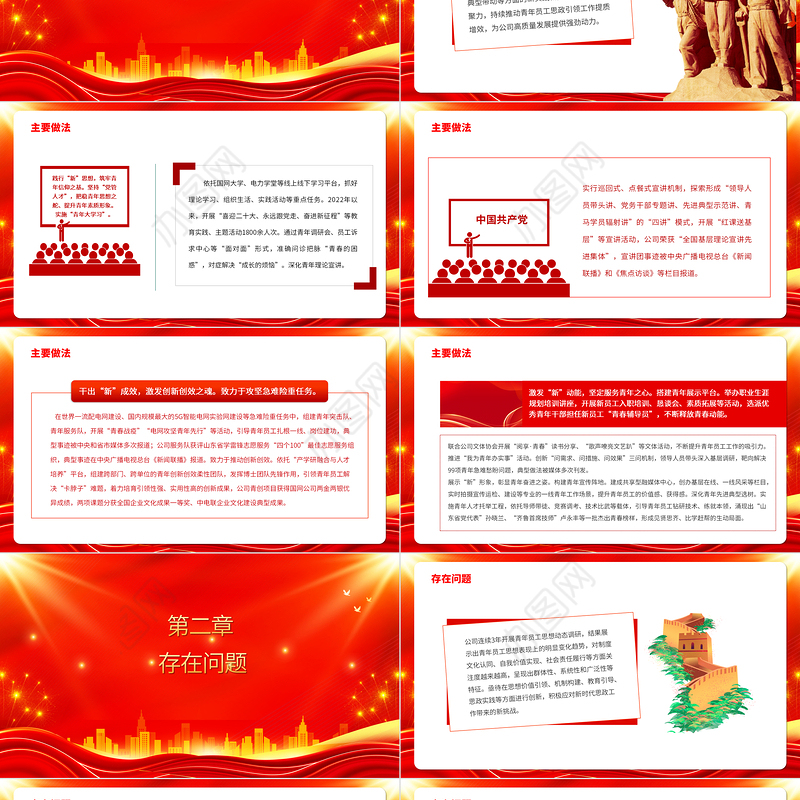 2023电网企业青年员工思政工作的探索与研究PPT大气精美风党员干部学习教育专题党课课件