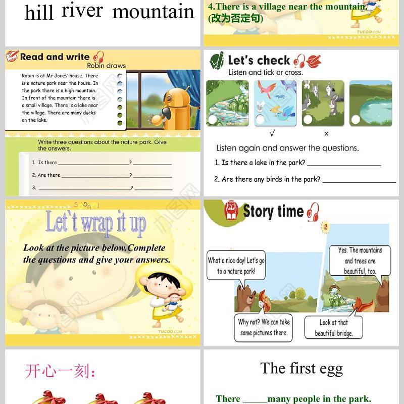  Unit 6 In a nature park英语课件PPT模板