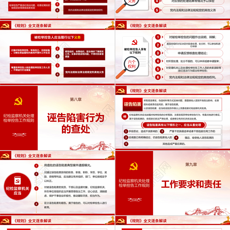 原创纪检监察机关处理检举控告工作规则ppt