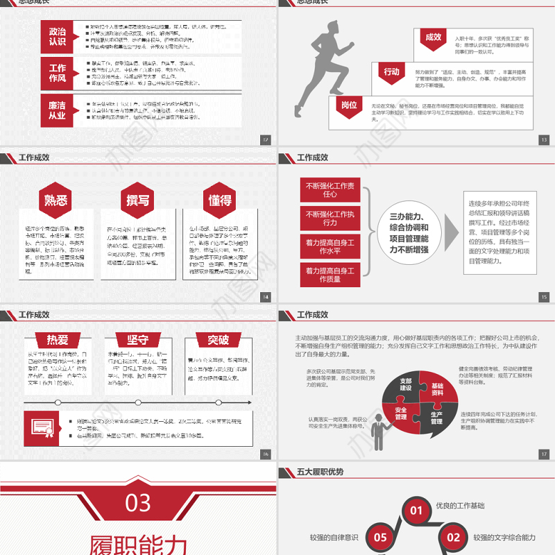 原创个人求职简历岗位竞聘竞选报告PPT模板
