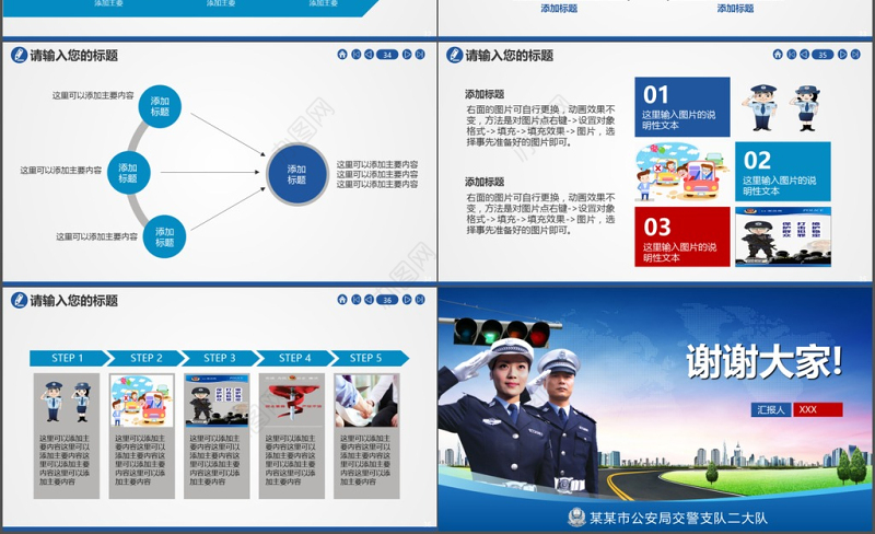 交通警察公安交警交通安全管理PPT