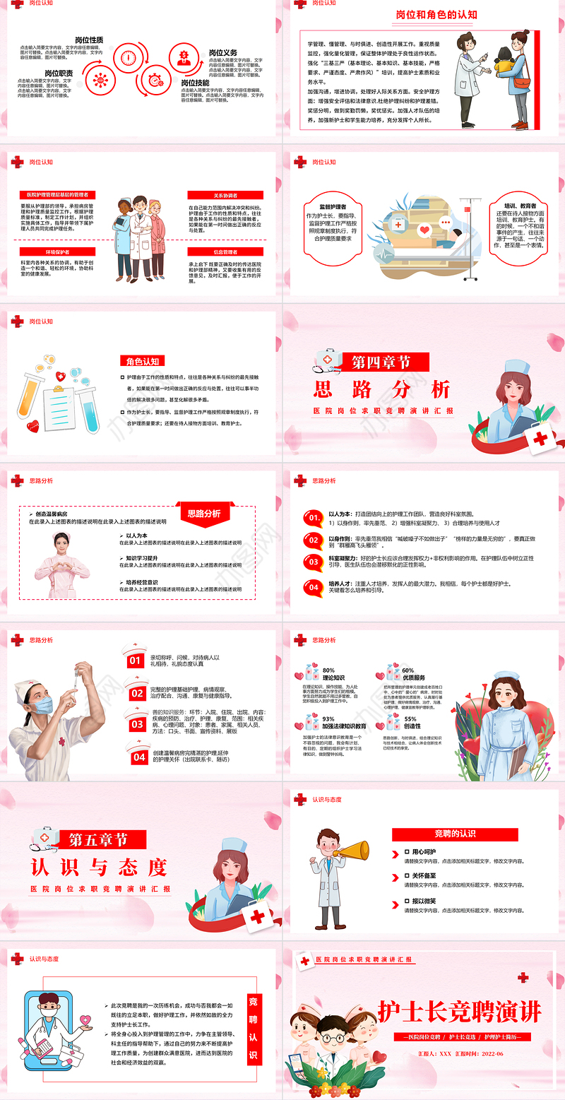 2022护士长竞聘演讲PPT创意简约完整框架医院岗位求职专用PPT