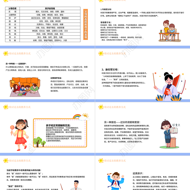 2022怎样使我们的孩子更优秀PPT卡通风格幼儿园家长的责任和使命主题班会家长会课件
