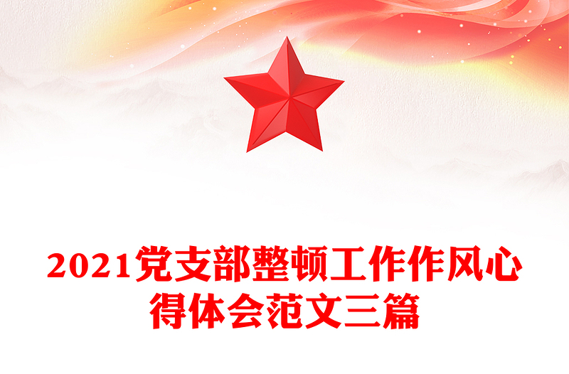 2021党支部整顿工作作风心得体会范文三篇