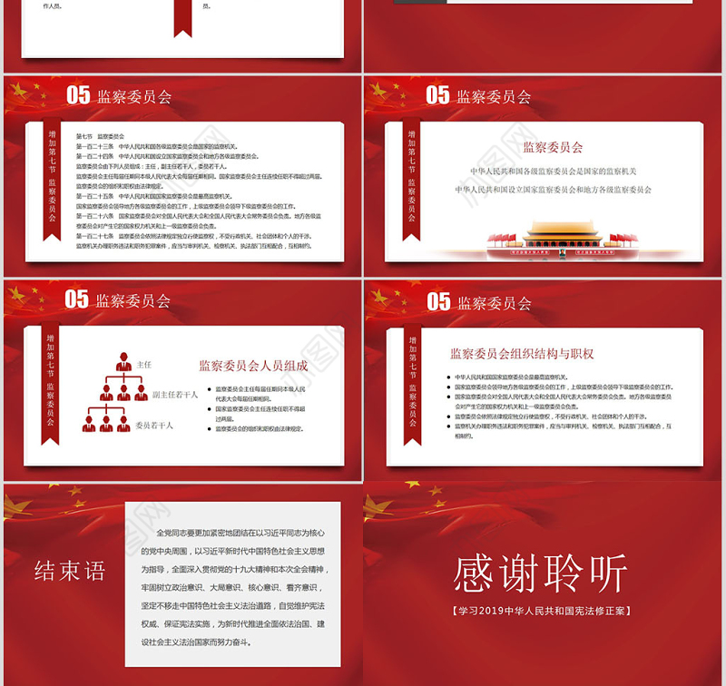 2018宪法修正案学习新宪法PPT