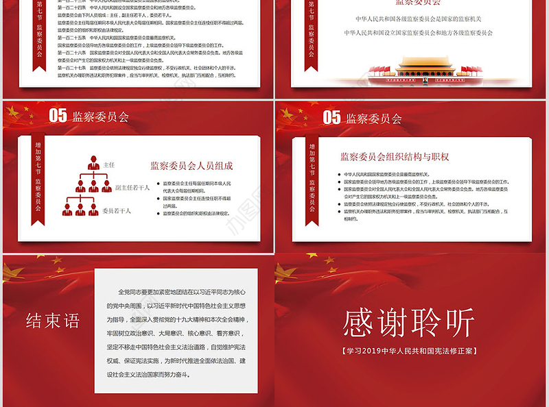 2018宪法修正案学习新宪法PPT