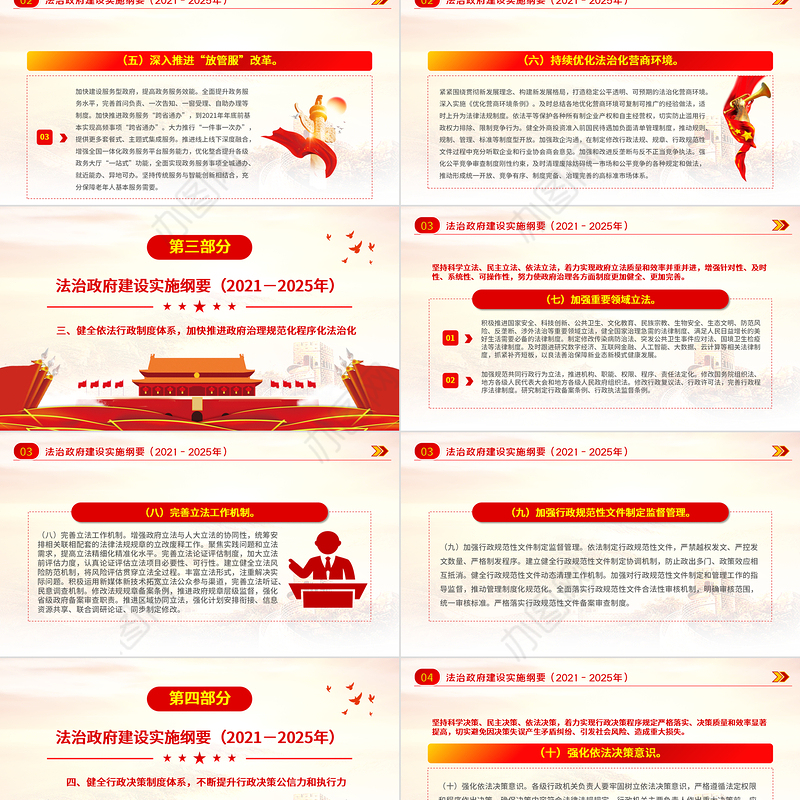 2021-2025法治政府建设实施纲要学习解读党课PPT