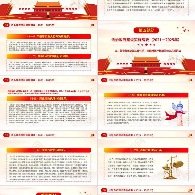 2021-2025法治政府建设实施纲要学习解读党课PPT
