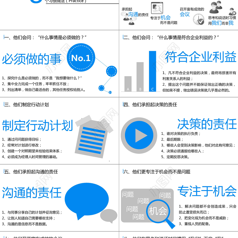 高效经理人为何高效ppt模板