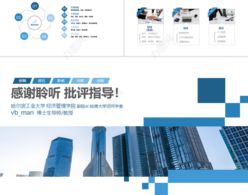 原创公司团队建设员工领导力管理培训PPT模板-版权可商用