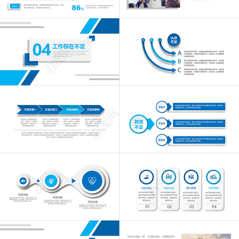 2023年工作总结汇报PPT蓝色简约计划年终总结ppt模板