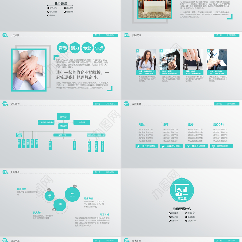 框架完整的创业计划书商业融资计划书PPT