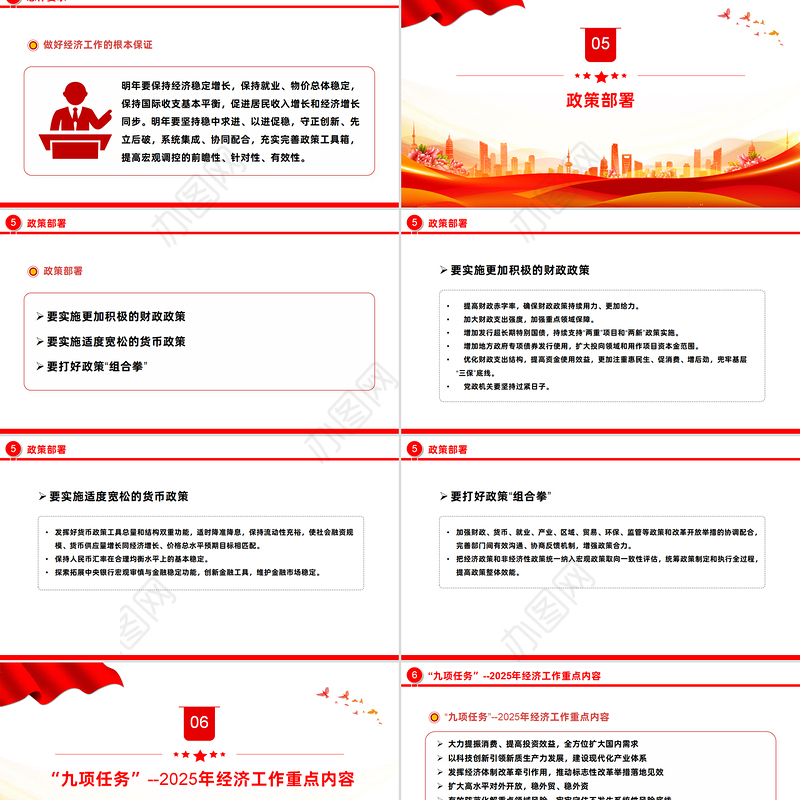 中央经济工作会议要点梳理PPT党建风明年中国经济怎么干党课