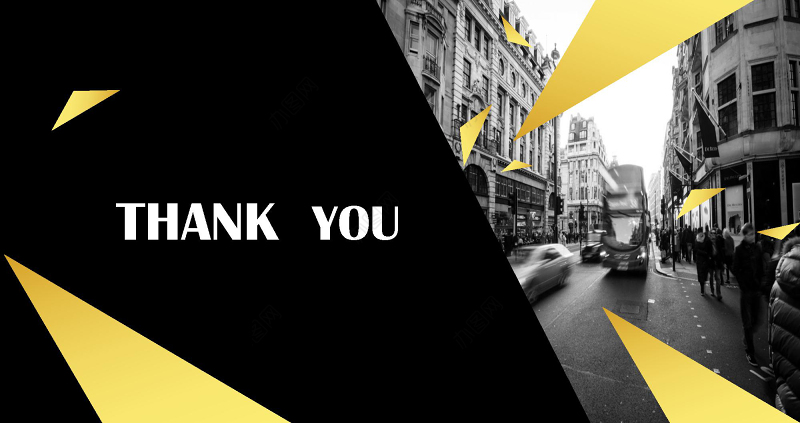 时尚黄黑色欧美杂志风PPT模板