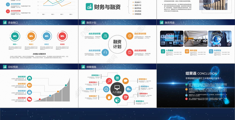 2019创业融资计划书PPT模板