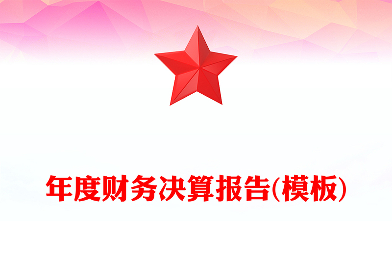 年度财务决算报告(模板)