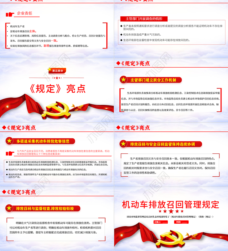 机动车排放召回管理规定学习解读PPT下载