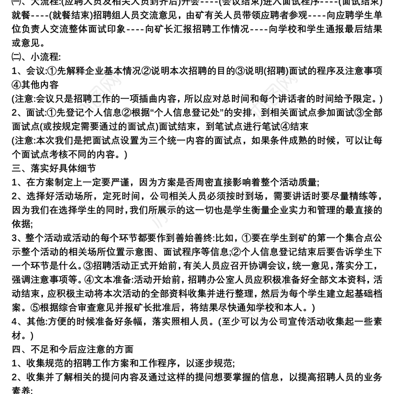 招聘工作总结模板三篇