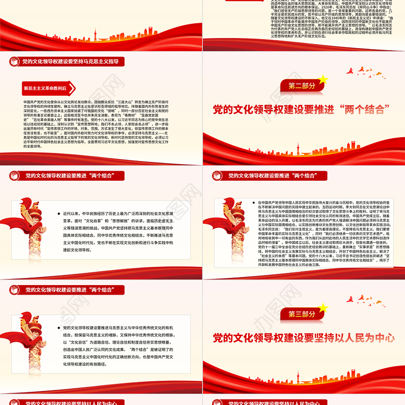 中国共产党领导文化建设的百年探索与历史经验研究PPT党政风党员干部学习教育党课课件